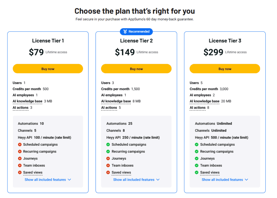 Heyy.io Lifetime Deal